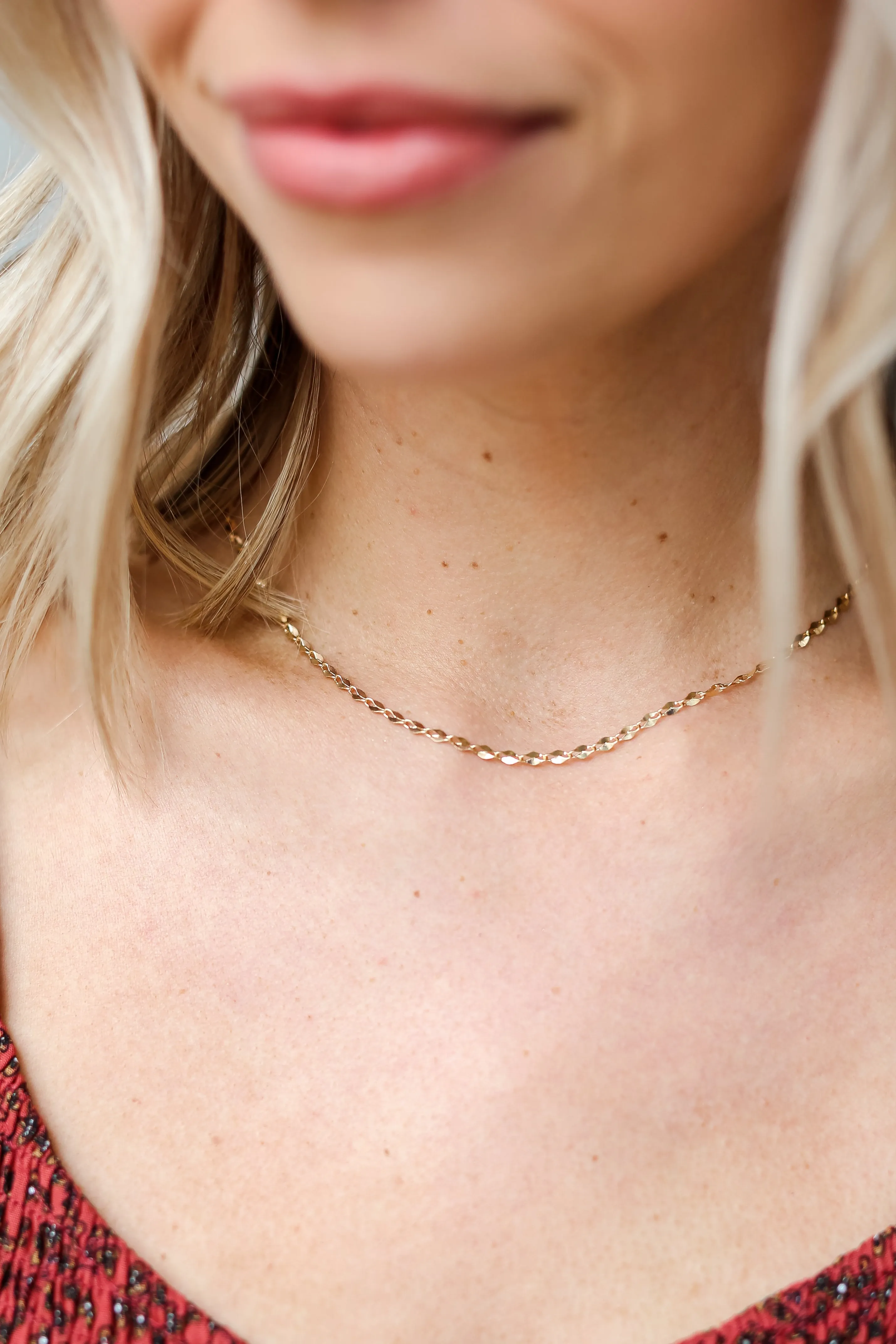 FINAL SALE - Natalie Gold Chain Necklace