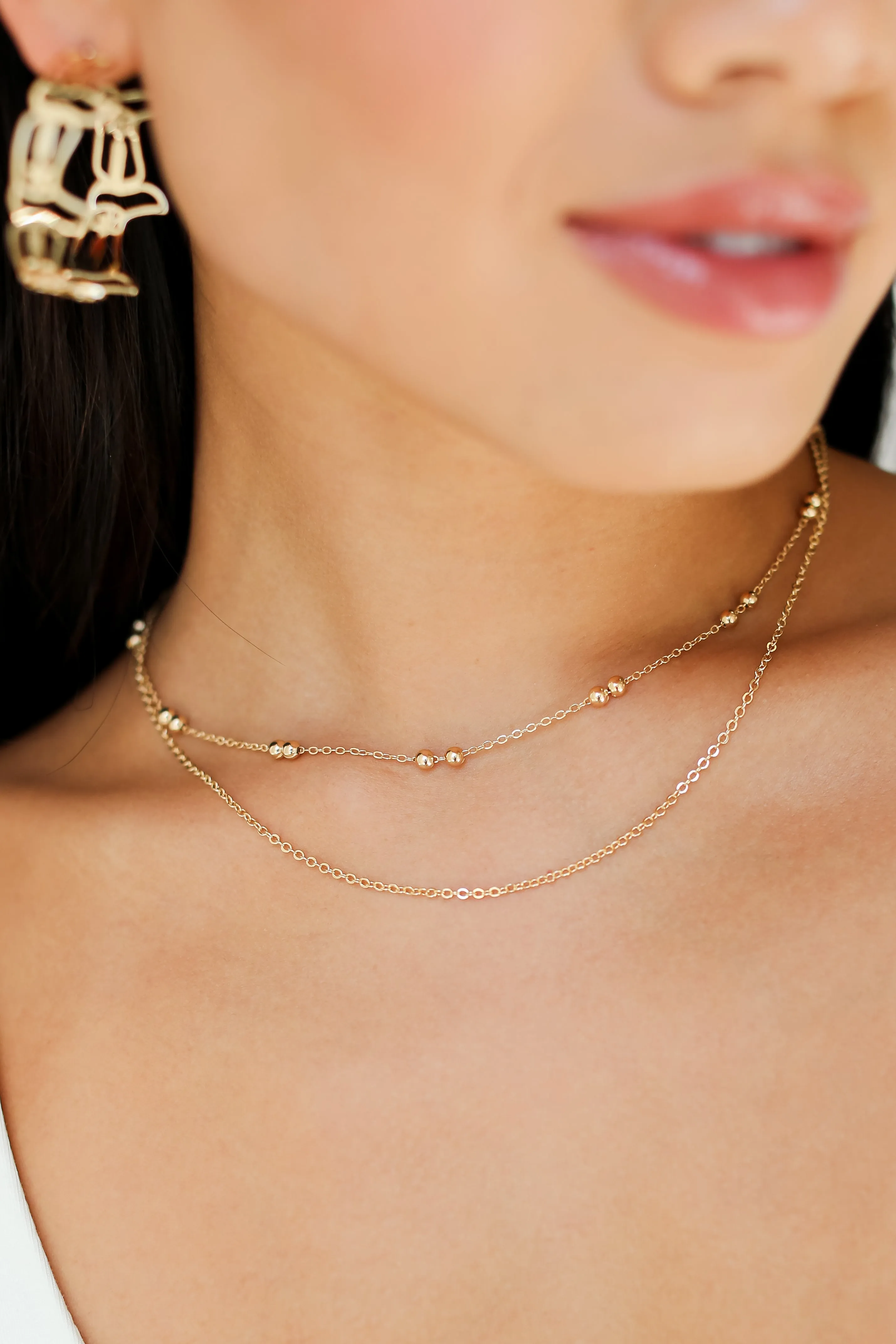 FINAL SALE - Nora Gold Layered Chain Necklace