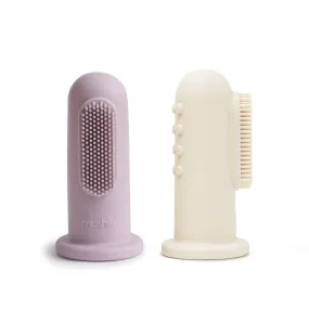 Finger Toothbrush (Soft Lilac/Ivory)