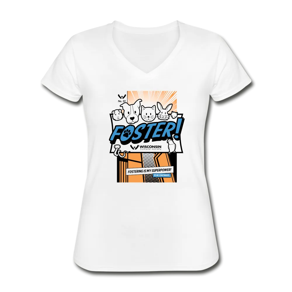 Foster Comic Contoured V-Neck T-Shirt