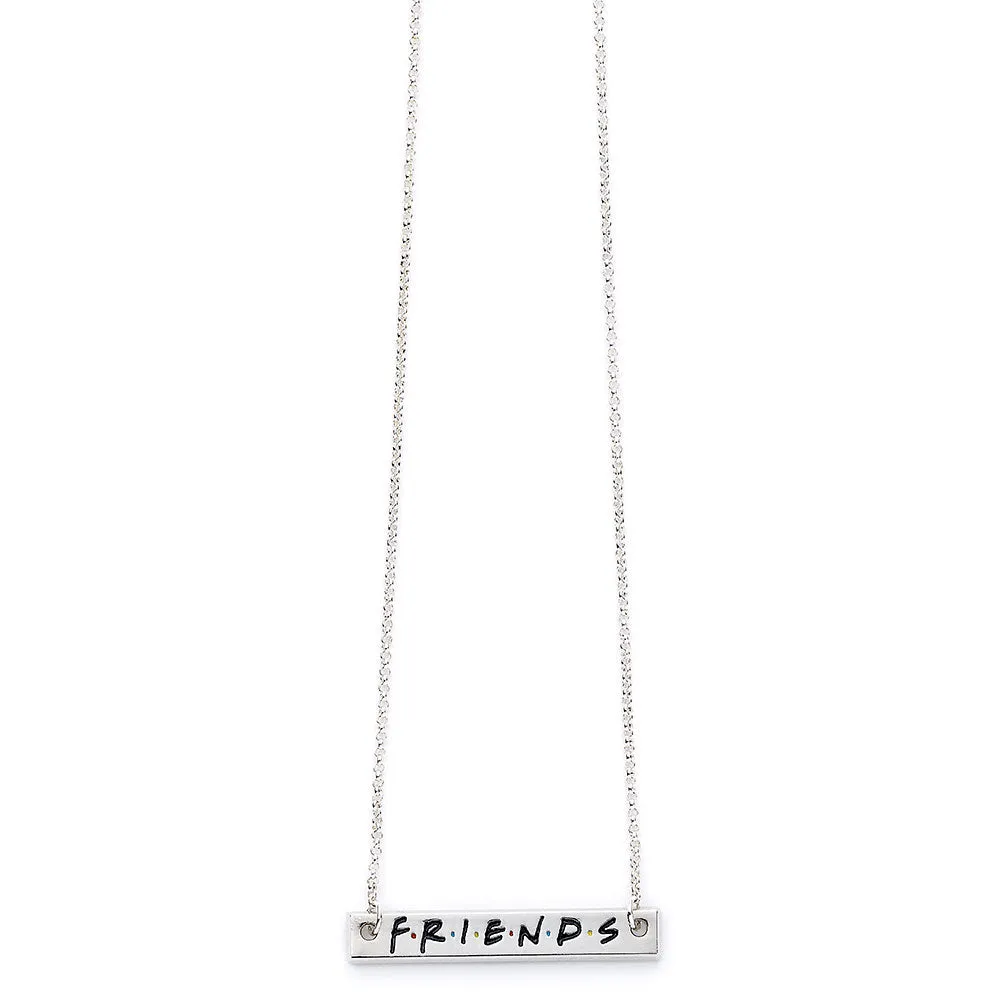 Friends Silver Plated Necklace Logo Charm