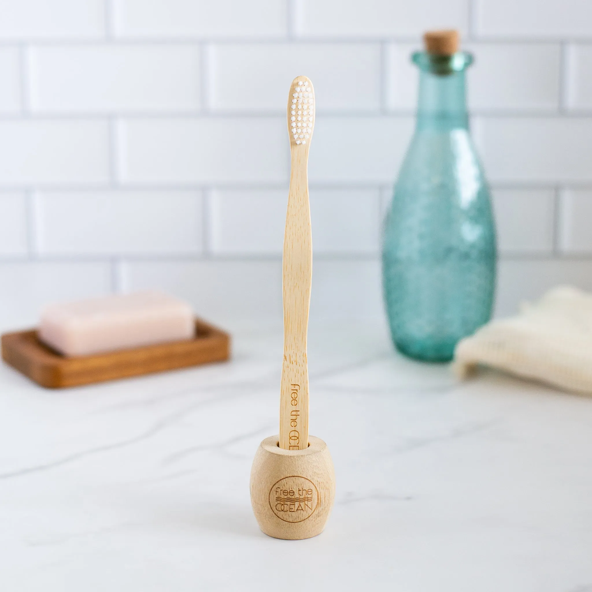 FTO Bamboo Toothbrush Stand