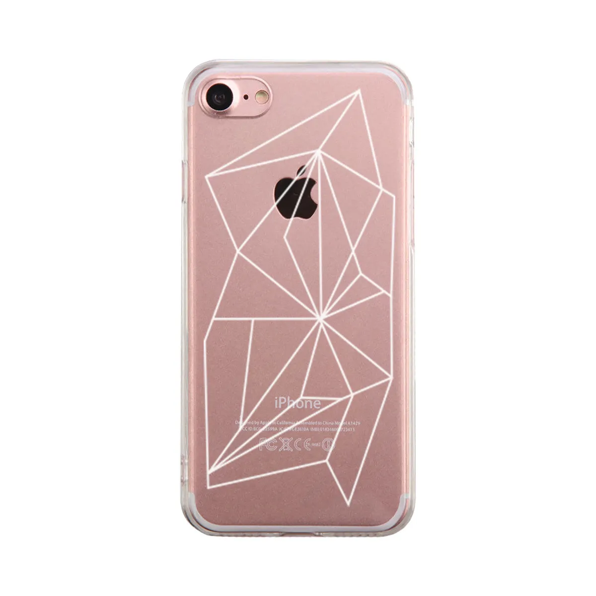 Geometric Pattern Phone Case Cute Clear Phonecase