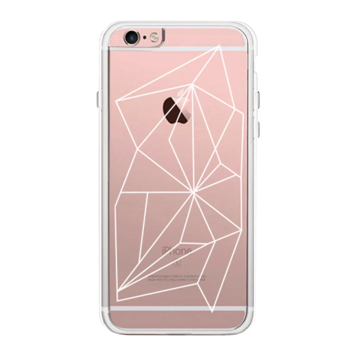 Geometric Pattern Phone Case Cute Clear Phonecase