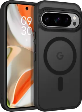 Google Pixel 9 Pro Case Magneti Translucent Matte Back Phone Case Black