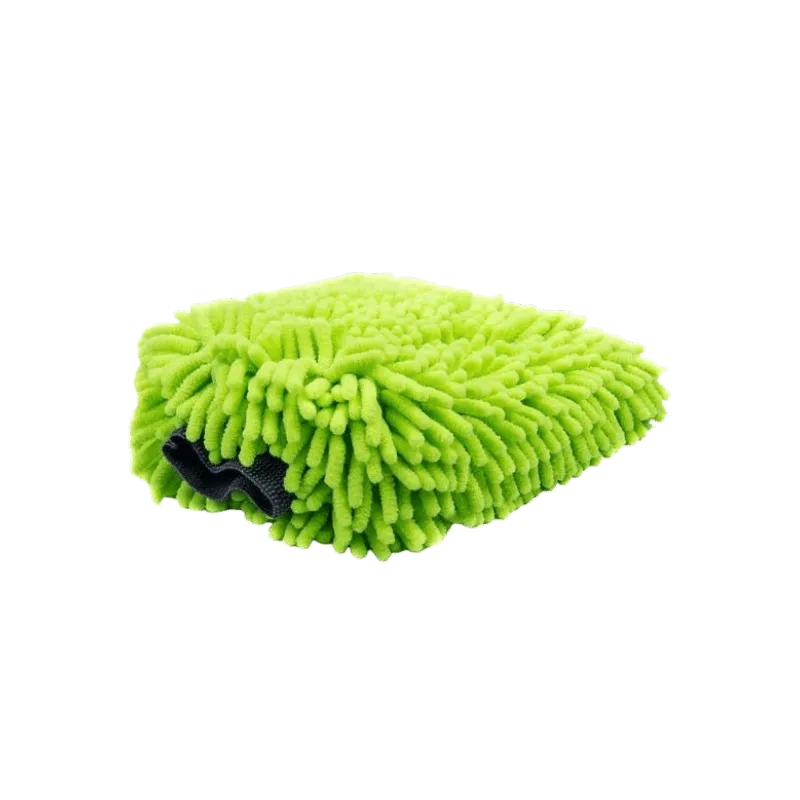 Green Microfiber Chenille Wash Mitt