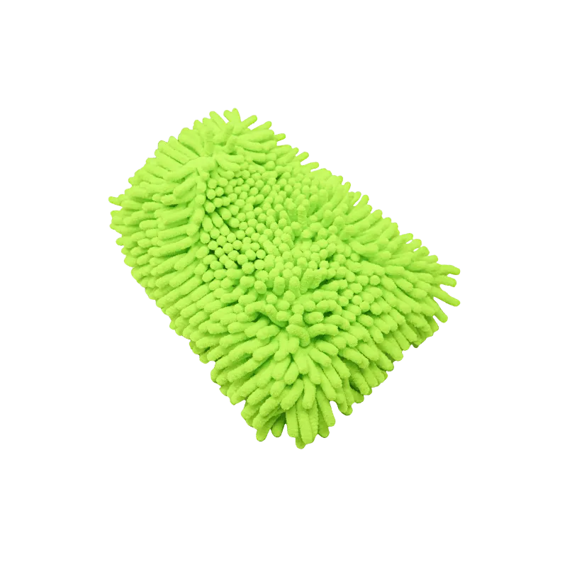 Green Microfiber Chenille Wash Mitt