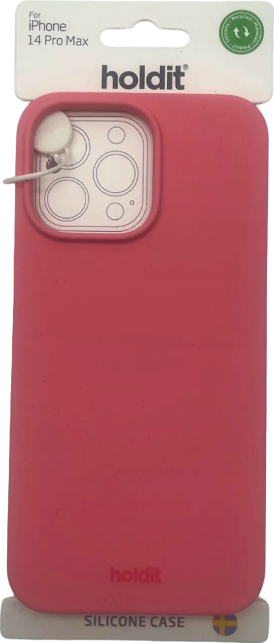 Holdit Pink Silicone Case for iPhone 14 Pro Max