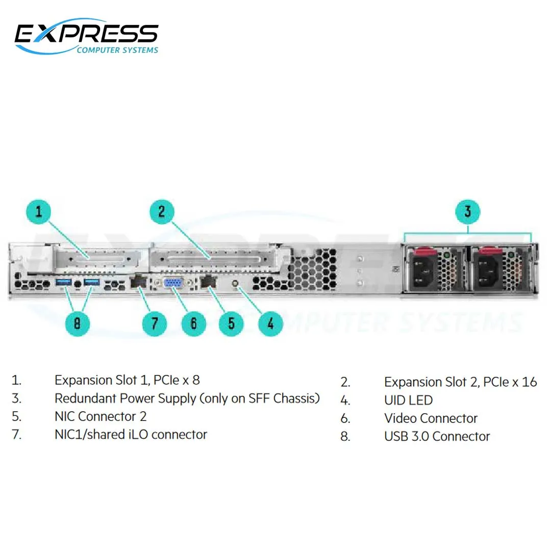 HPE ProLiant DL20 Gen9 E3-1240v6 8GB-U H240 4SFF 900W RPS Performance Server | 871431-B21