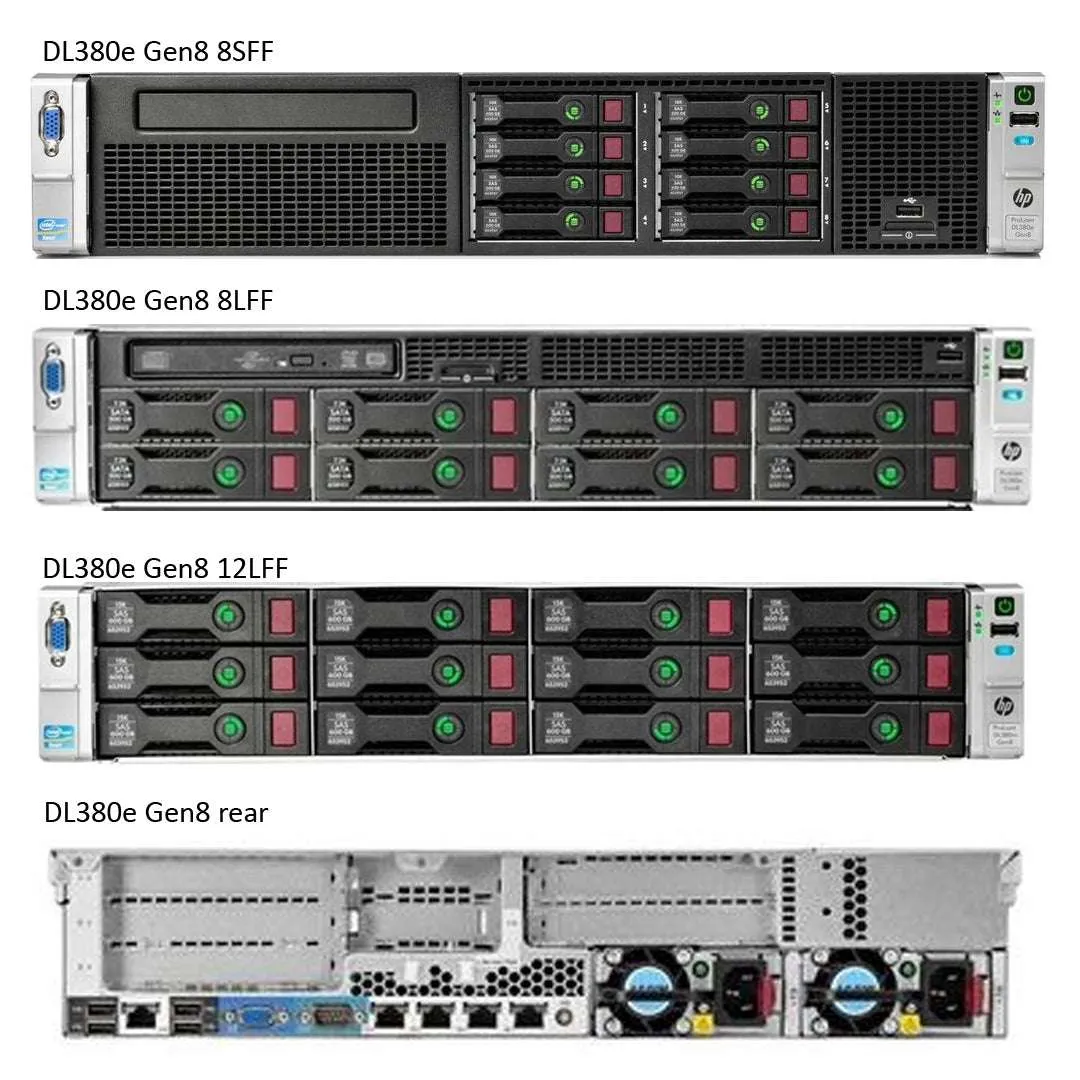 HPE ProLiant DL380e Gen8 Configure to Order Rack Server