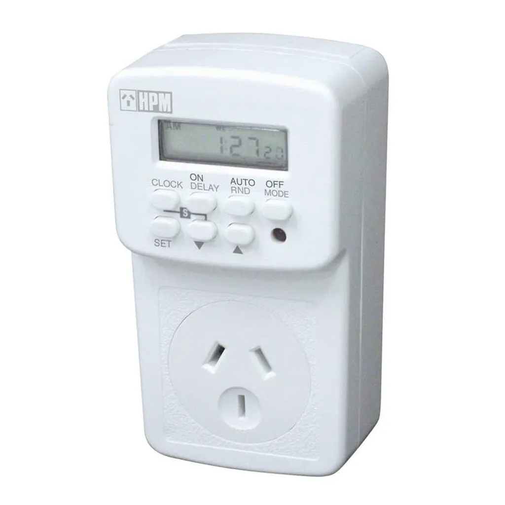 HPM 7 Day Double Pole Digital Timer