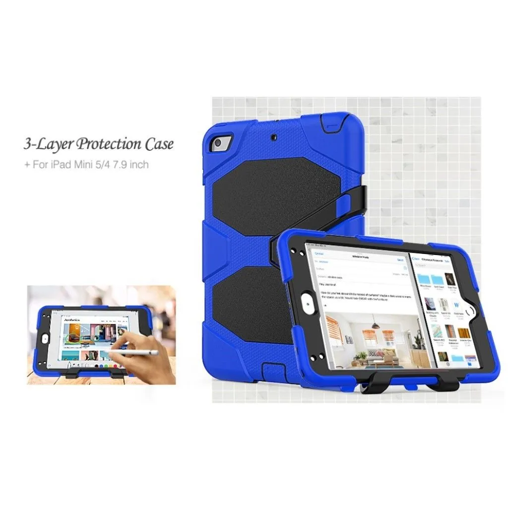 iPad Mini (2019) silicone combo case - Blue