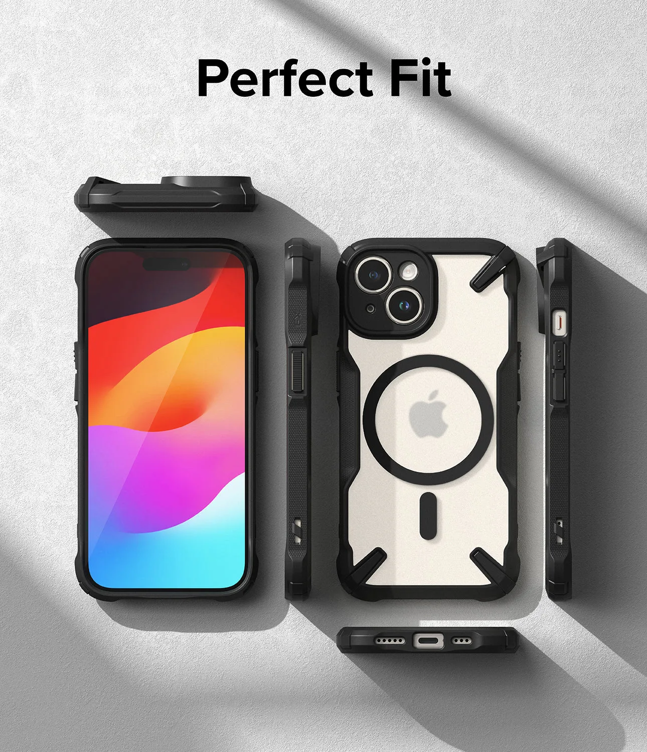 iPhone 15 Case | Fusion-X Magnetic Matte Black