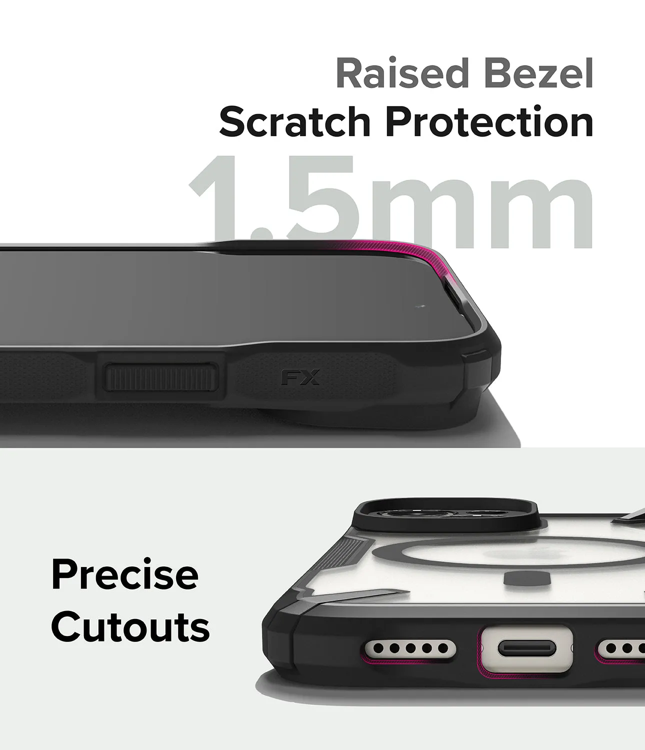 iPhone 15 Case | Fusion-X Magnetic Matte Black