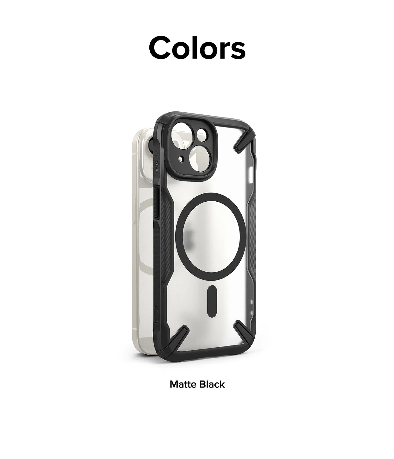 iPhone 15 Case | Fusion-X Magnetic Matte Black