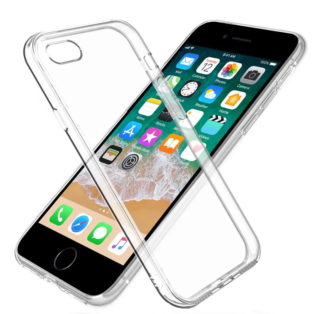 iPhone 6 Cover Case Transparent Clear Flexible Soft Gel TPU Back