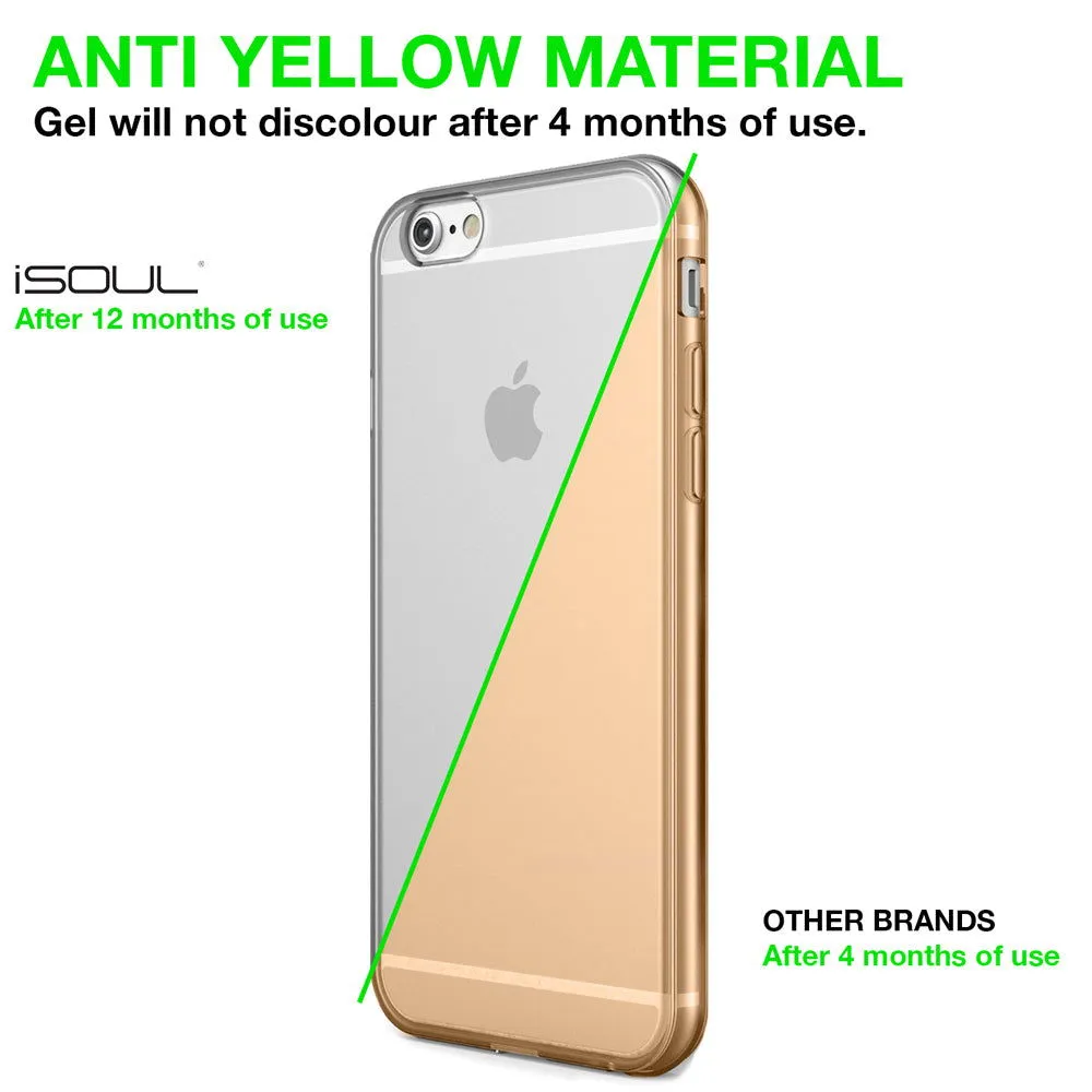 iPhone 6 Cover Case Transparent Clear Flexible Soft Gel TPU Back