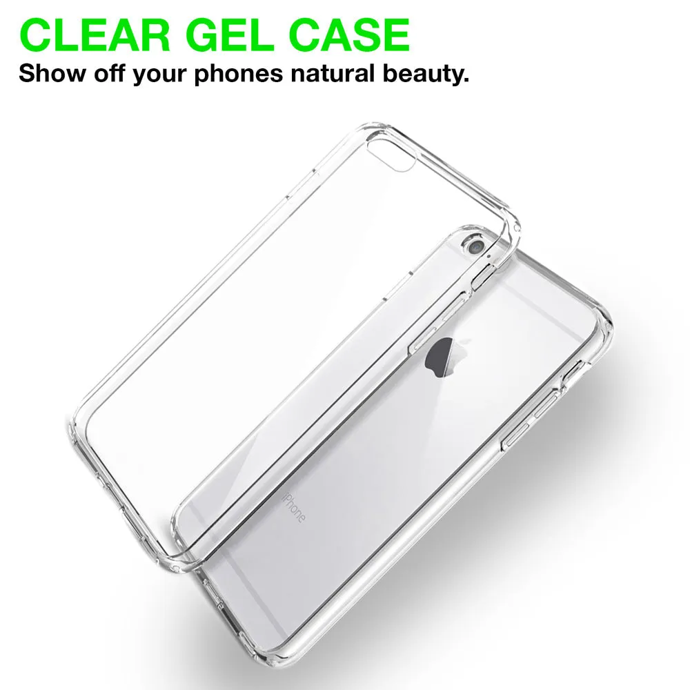 iPhone 6 Cover Case Transparent Clear Flexible Soft Gel TPU Back