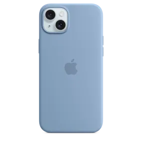 iPhone 15 Plus Silicone Case with MagSafe - Winter Blue