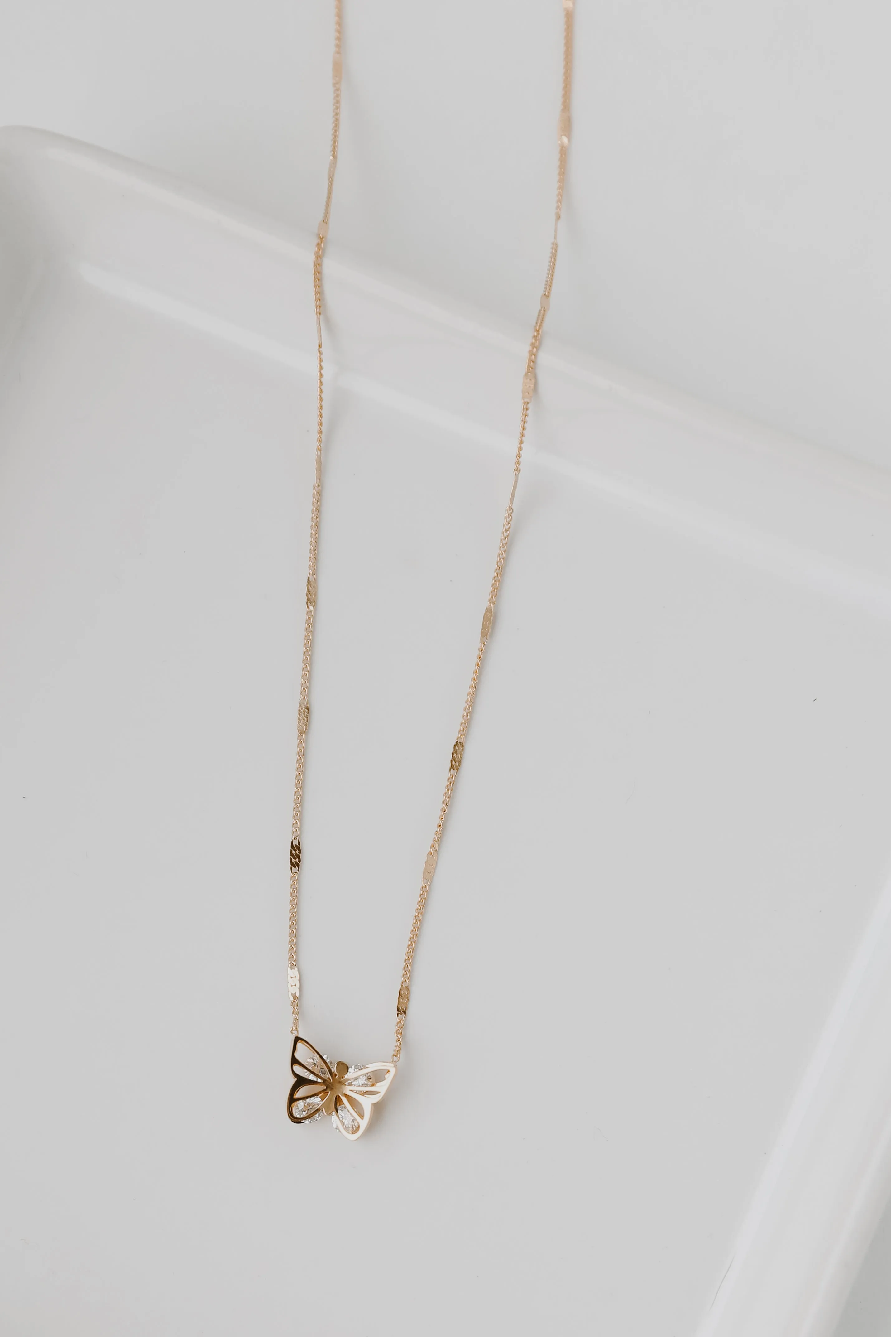 Jessie Gold Butterfly Necklace