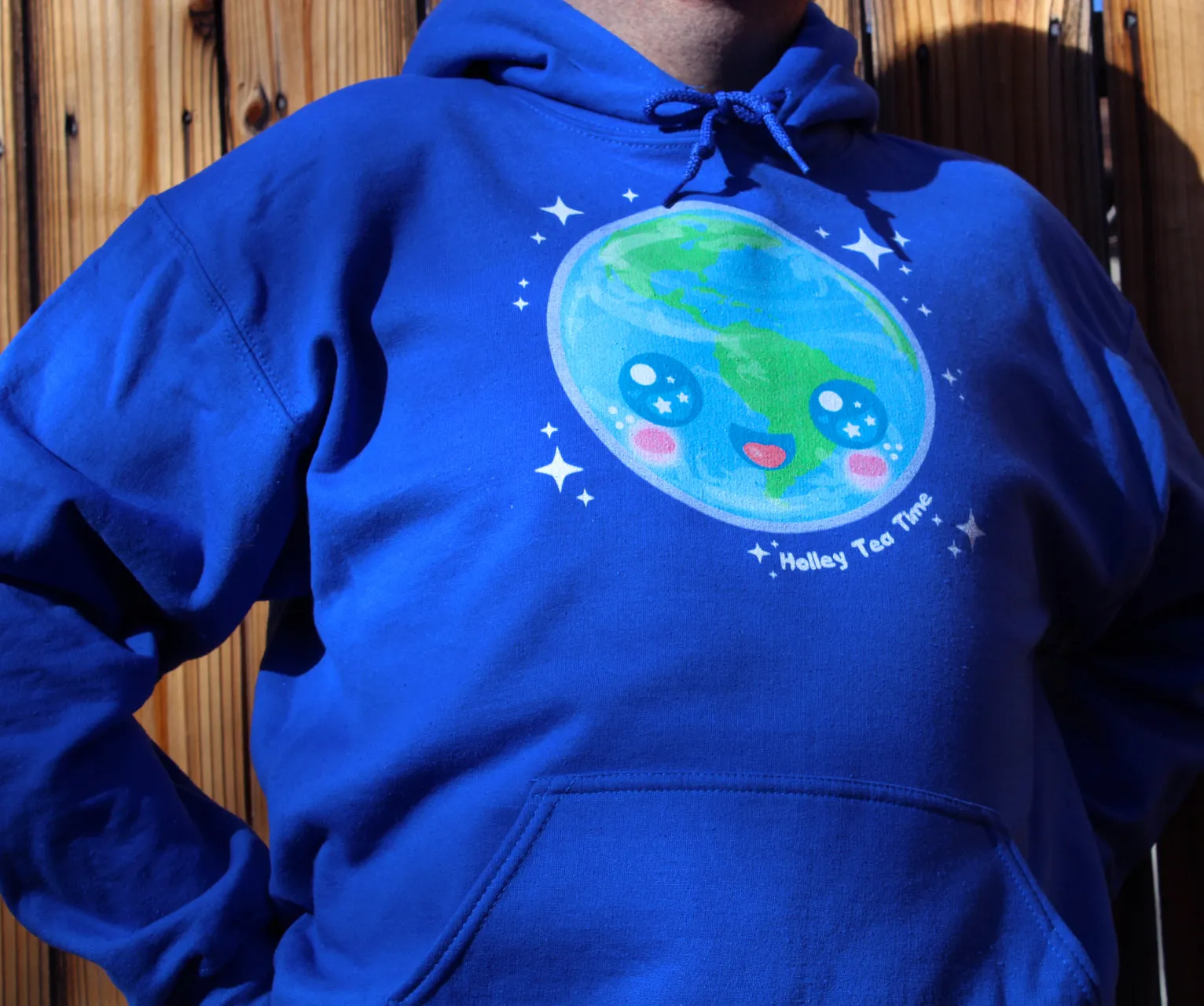 Kawaii Earth Gildan Heavy Blend Adult Hoodie