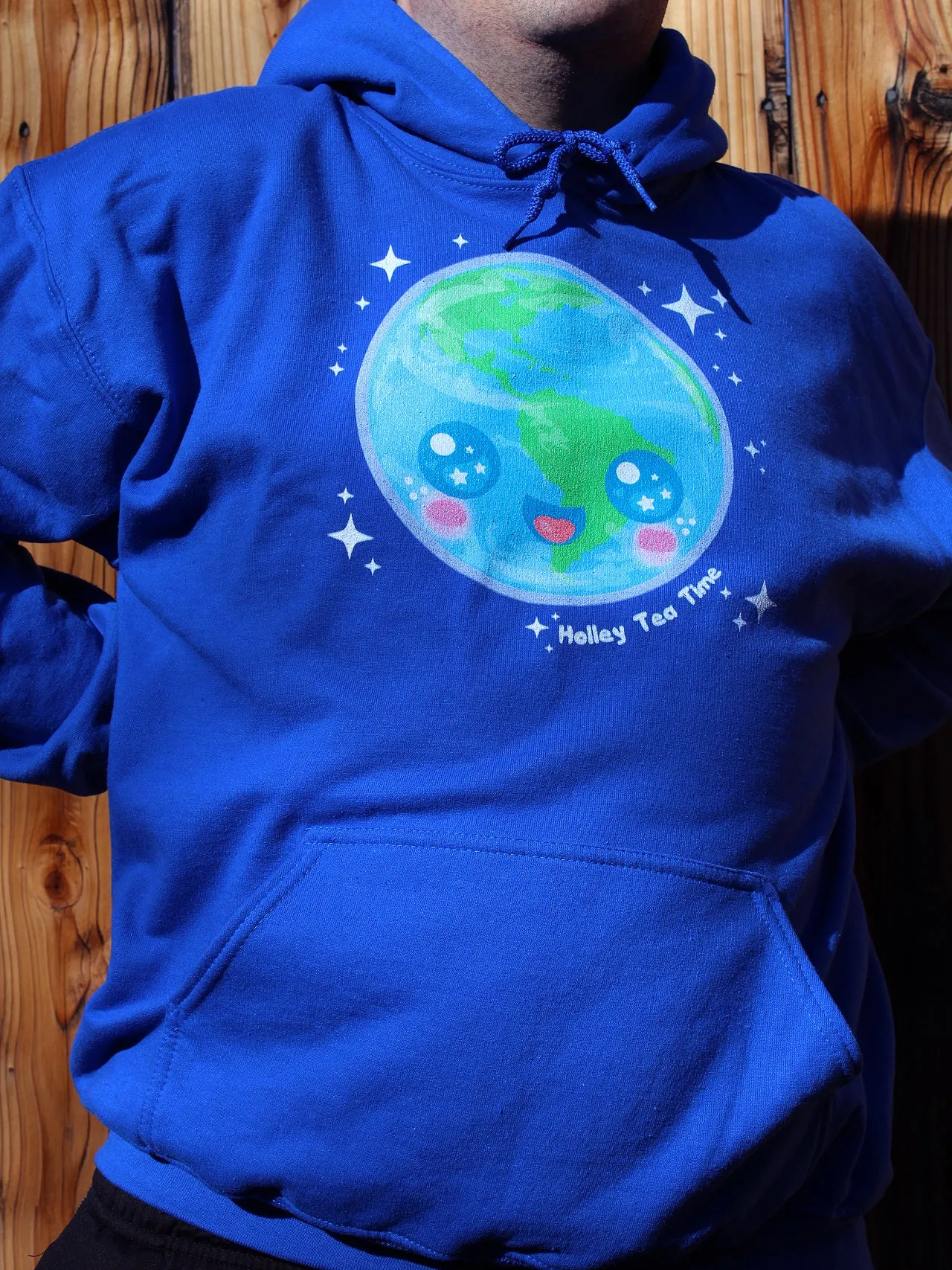 Kawaii Earth Gildan Heavy Blend Adult Hoodie