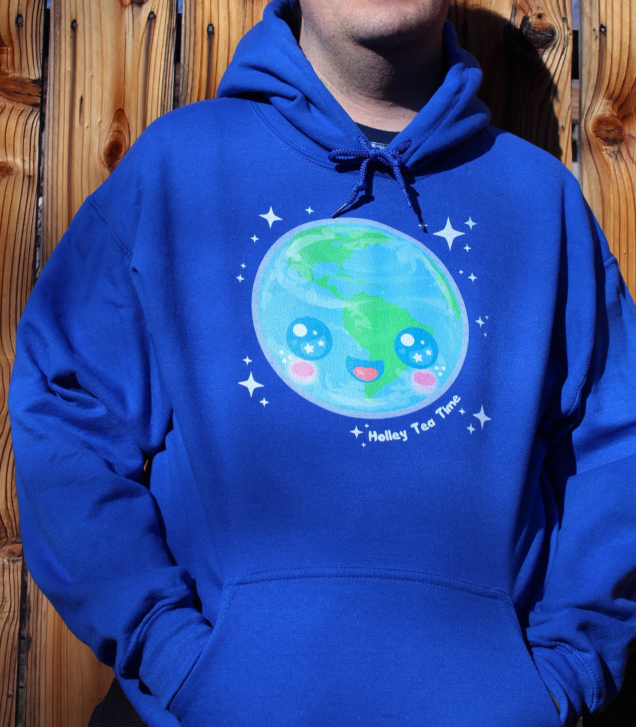 Kawaii Earth Gildan Heavy Blend Adult Hoodie