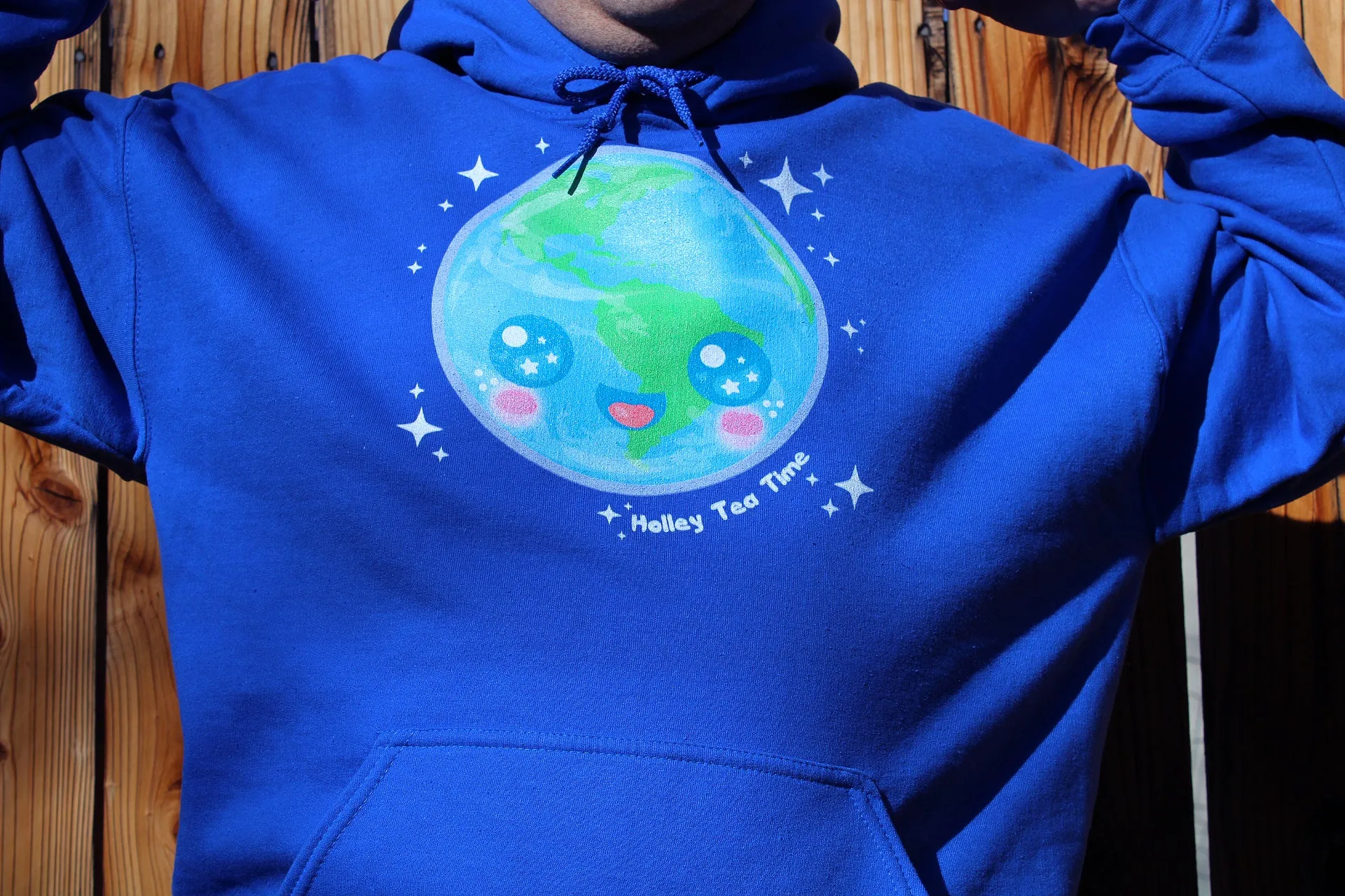 Kawaii Earth Gildan Heavy Blend Adult Hoodie