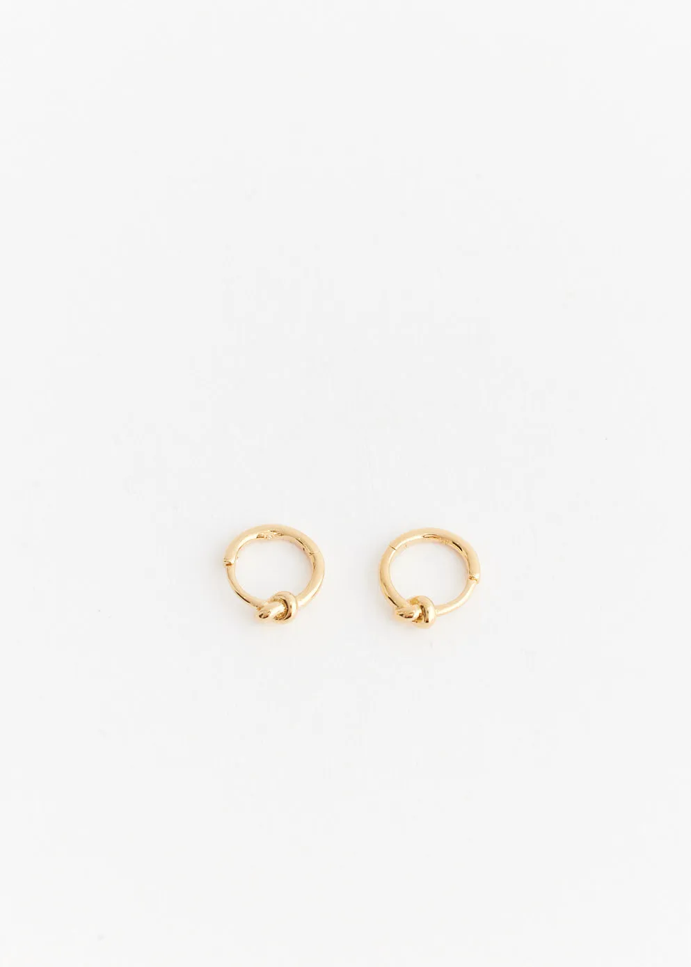 Knot Hoop Earrings