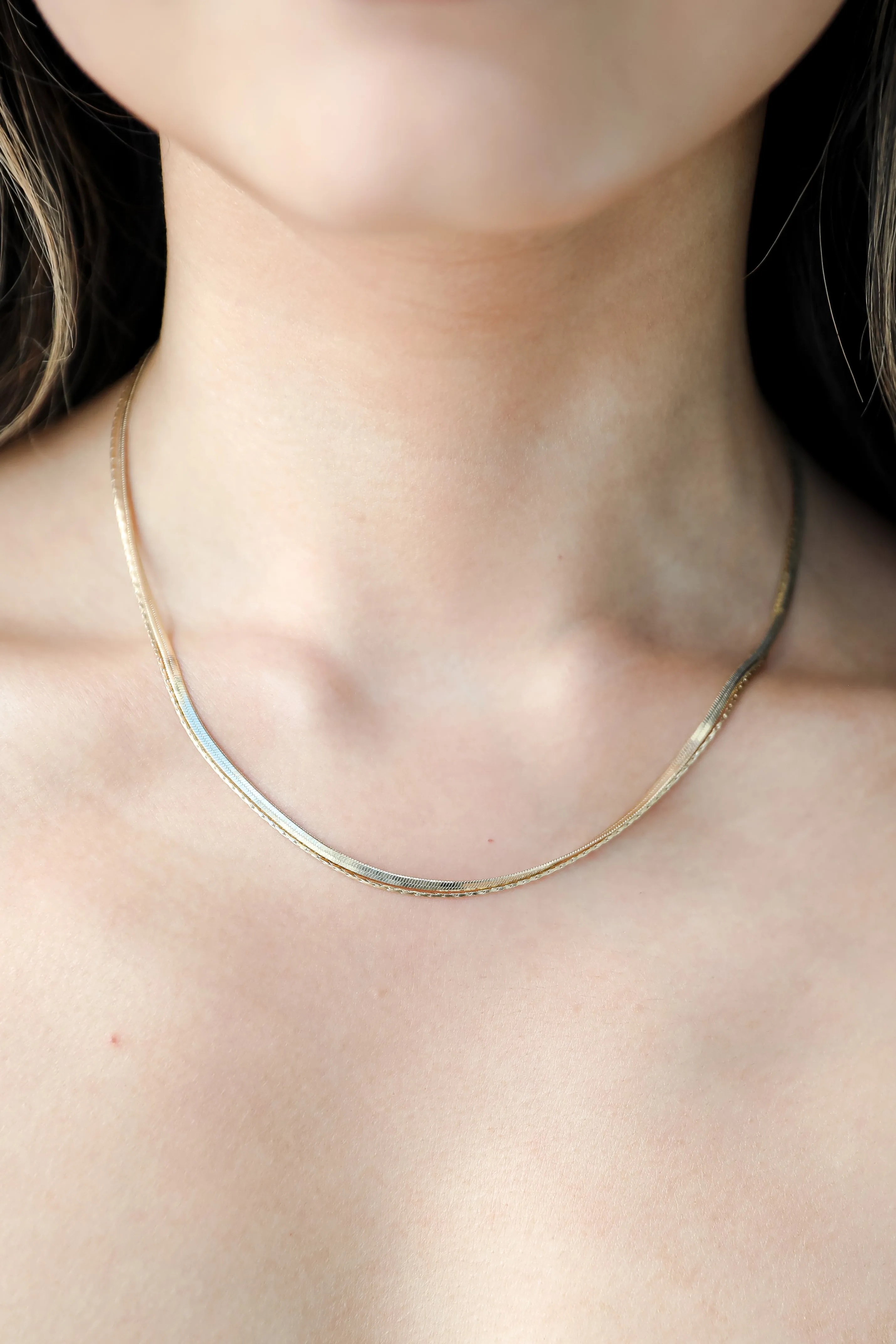 Lana Gold Layered Chain Necklace