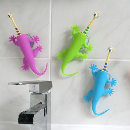 Larry the lizard toothbrush holder | Four colours