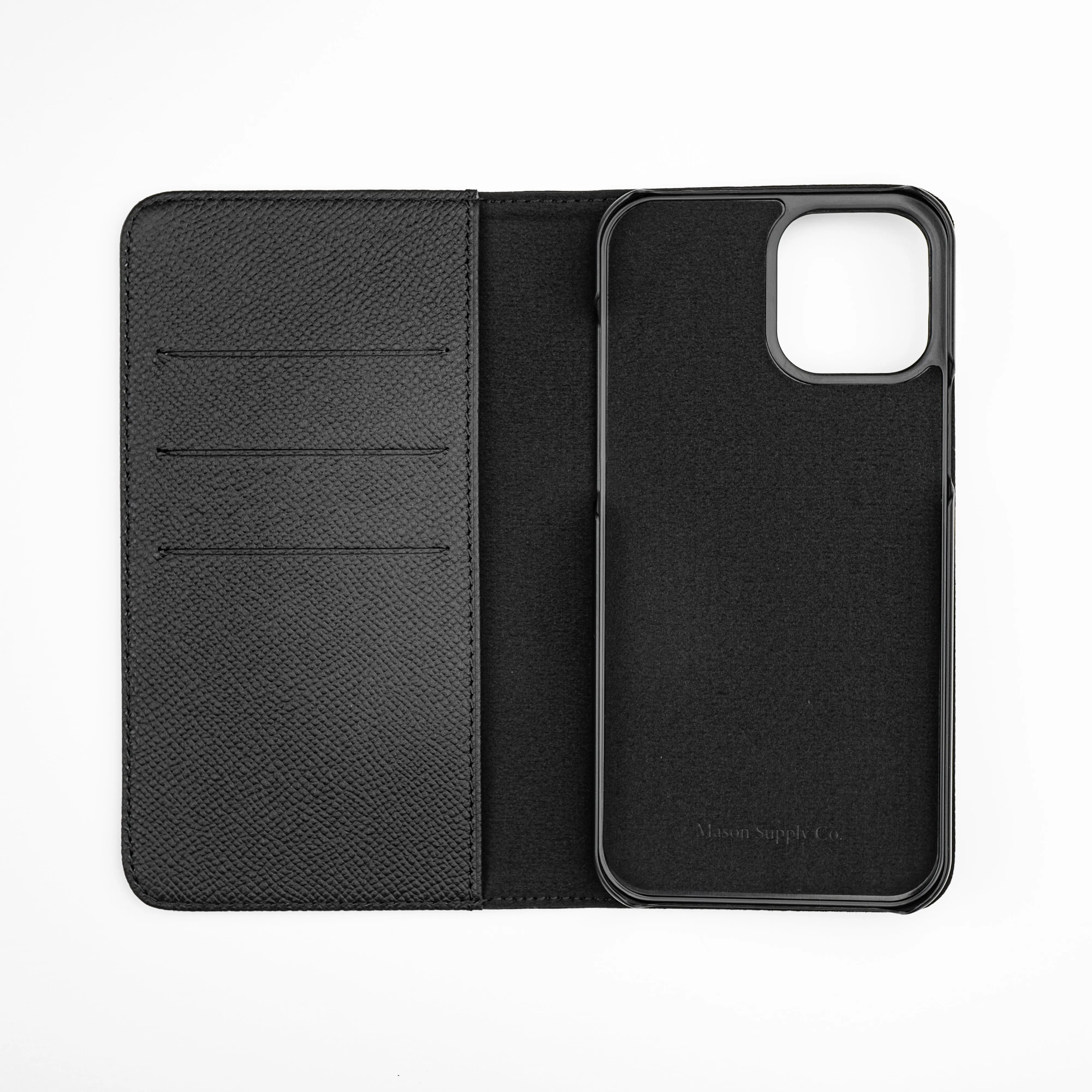 Leather iPhone 15 Plus Case - Folio Wallet