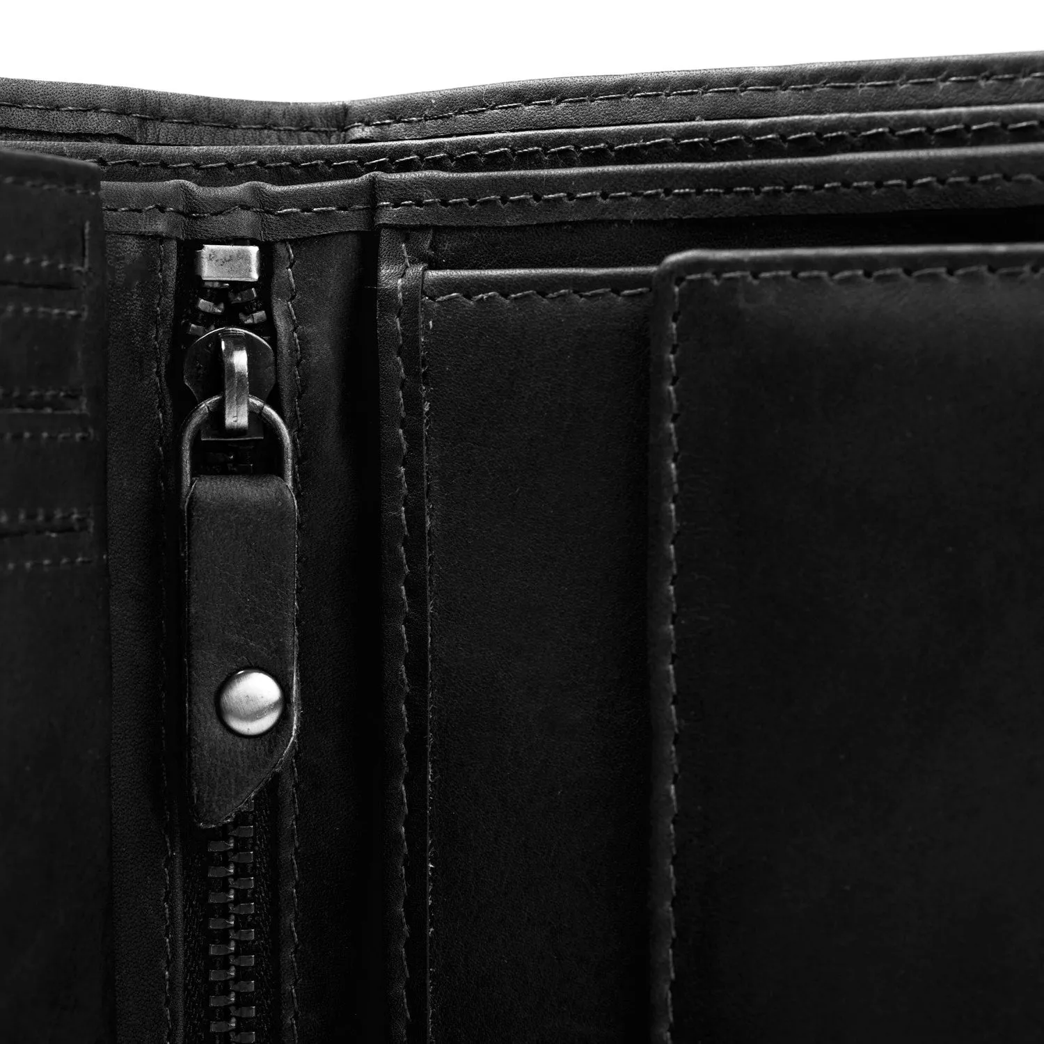 Leather Wallet Black Ruby