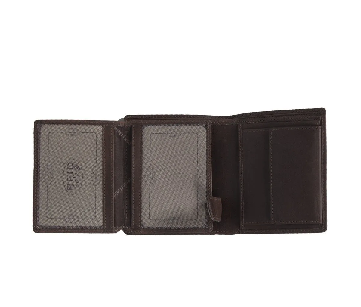 Leather Wallet Brown Carl