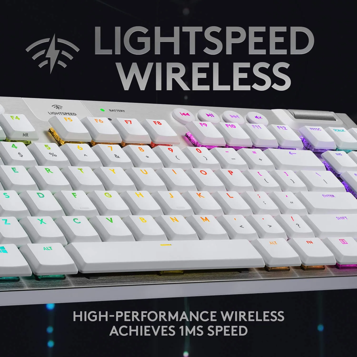 Logitech G915 X Lightspeed TKL 無線 RGB 機械電競鍵盤 - Ice White 冰雪白色 英文 觸感軸 920-012748 原裝行貨