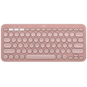 Logitech PEBBLE KEYS 2 K380S Multi-Device Bluetooth Wireless Keyboard, Slim and Portable - Rose