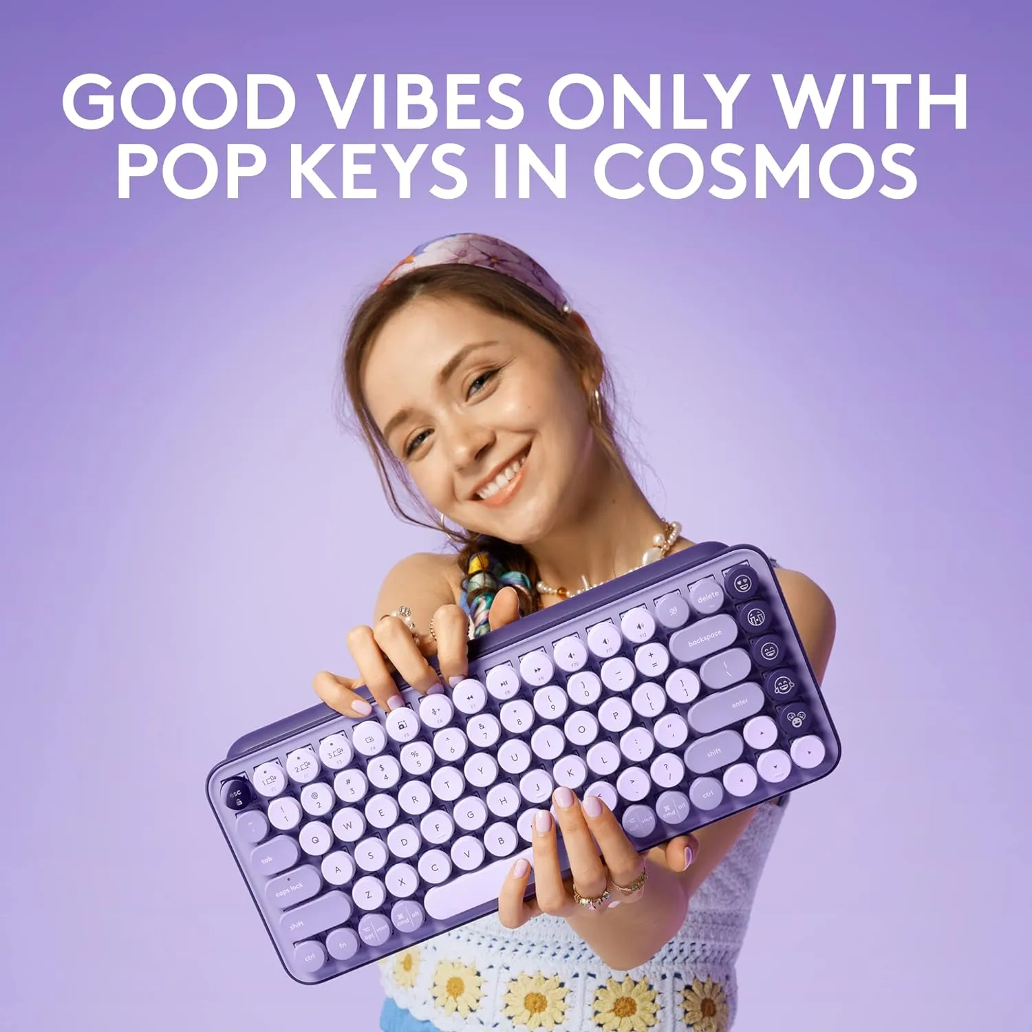 Logitech POP KEYS 無線藍牙機械鍵盤 - Cosmos 宇宙 920-011226 原裝行貨