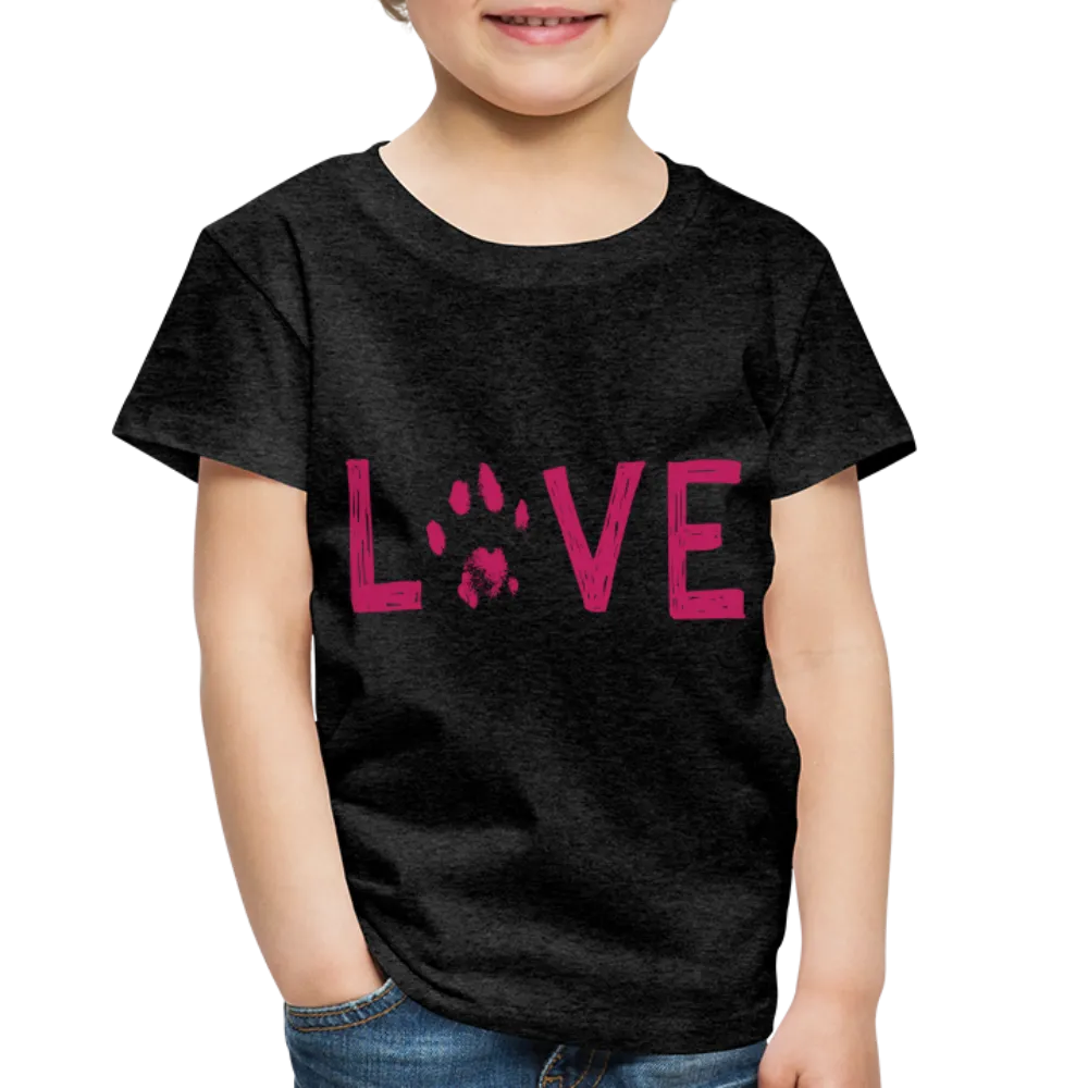 Love Pawprint Toddler Premium T-Shirt