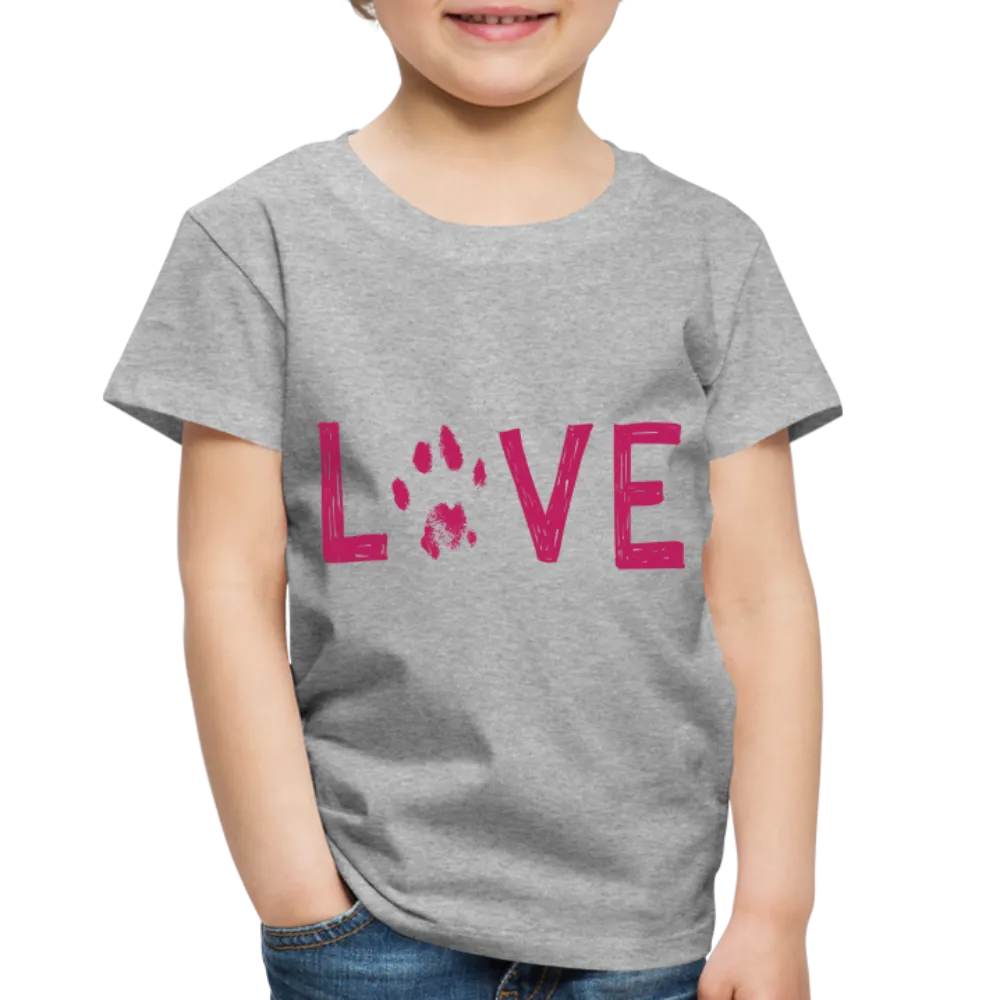 Love Pawprint Toddler Premium T-Shirt