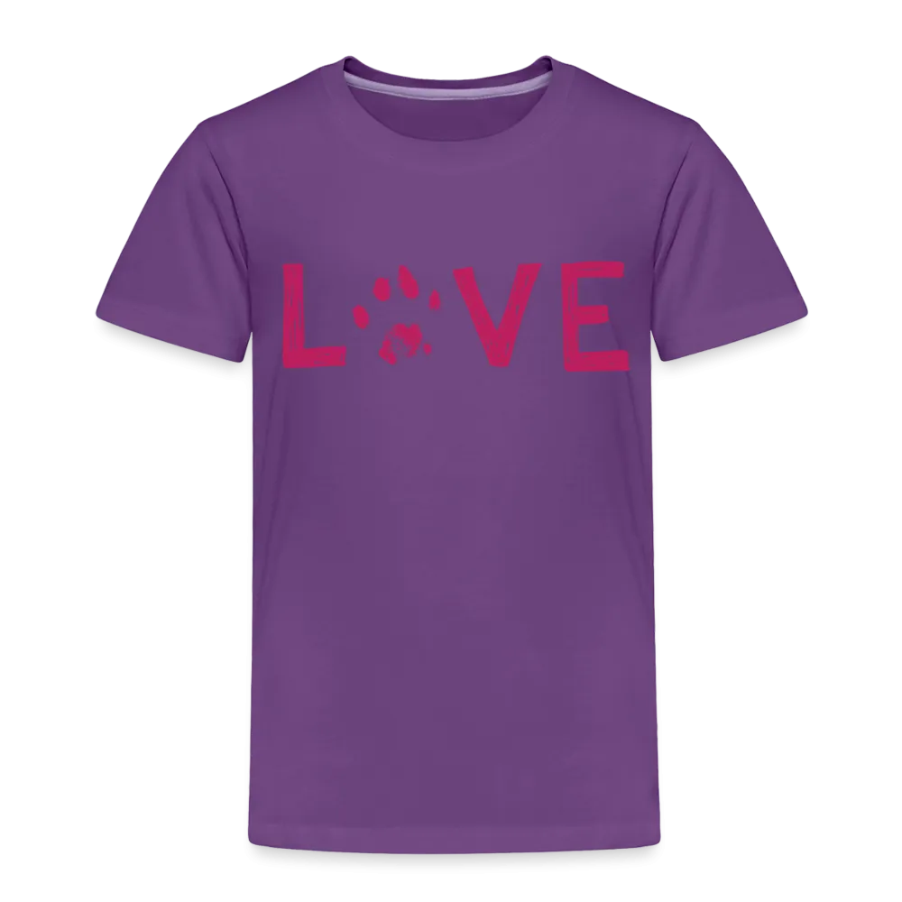 Love Pawprint Toddler Premium T-Shirt