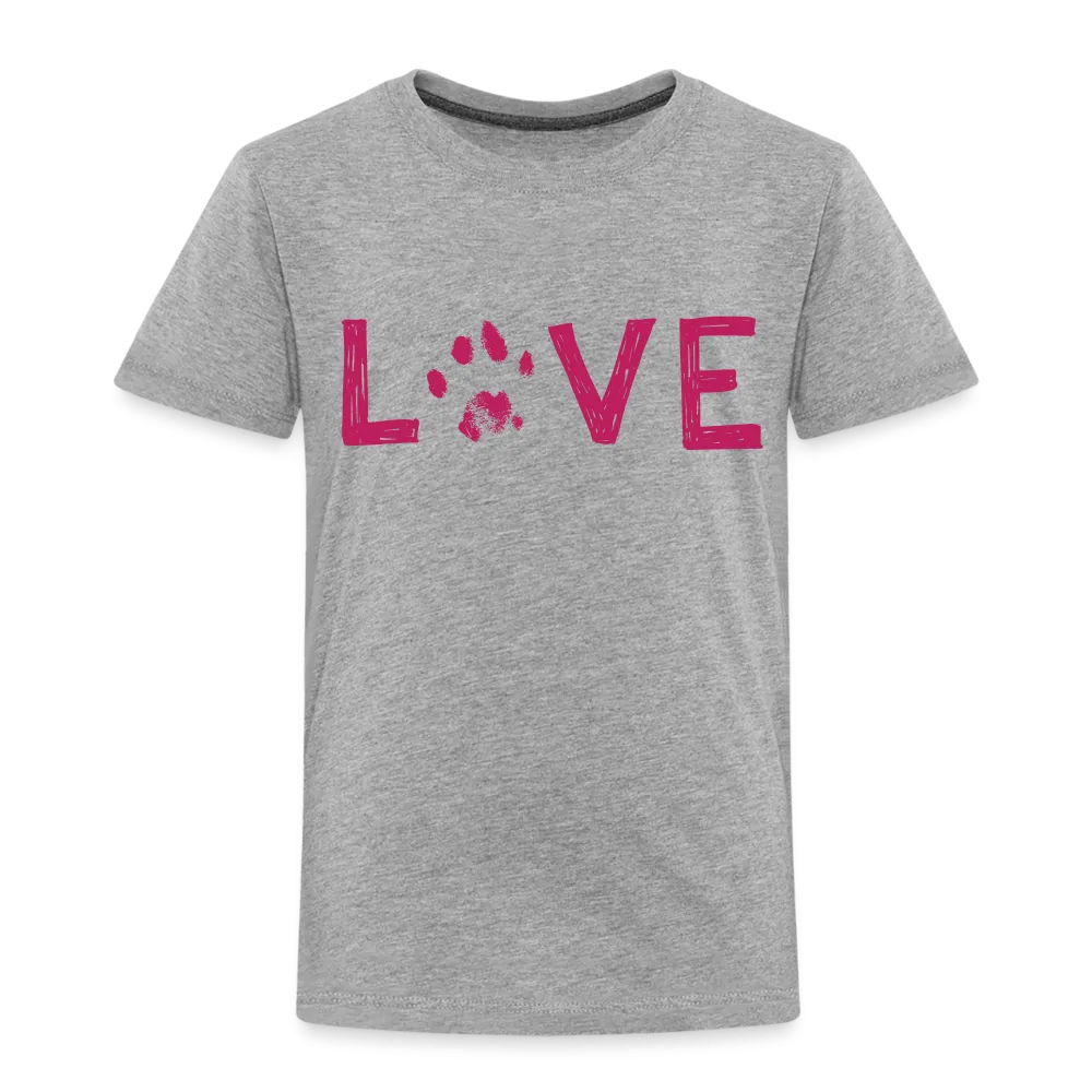 Love Pawprint Toddler Premium T-Shirt