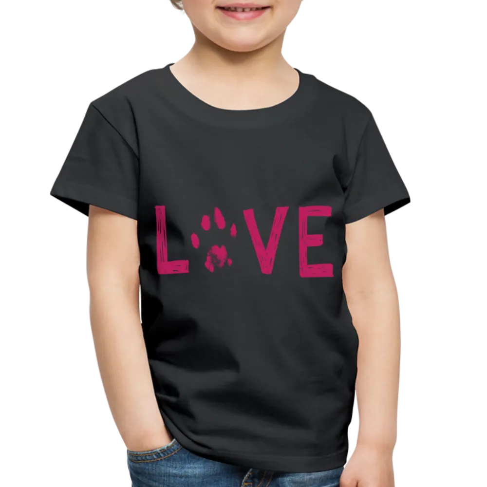 Love Pawprint Toddler Premium T-Shirt