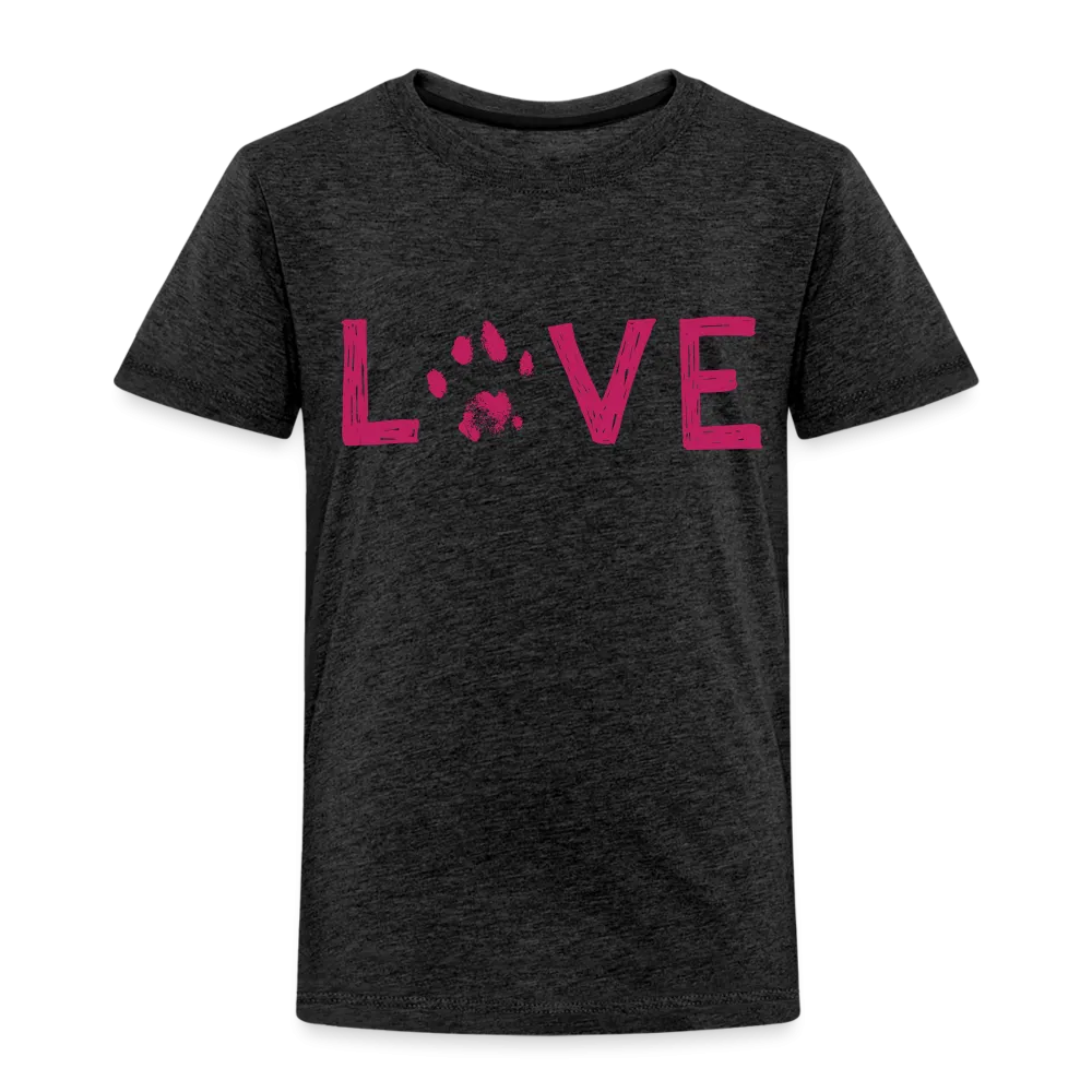 Love Pawprint Toddler Premium T-Shirt