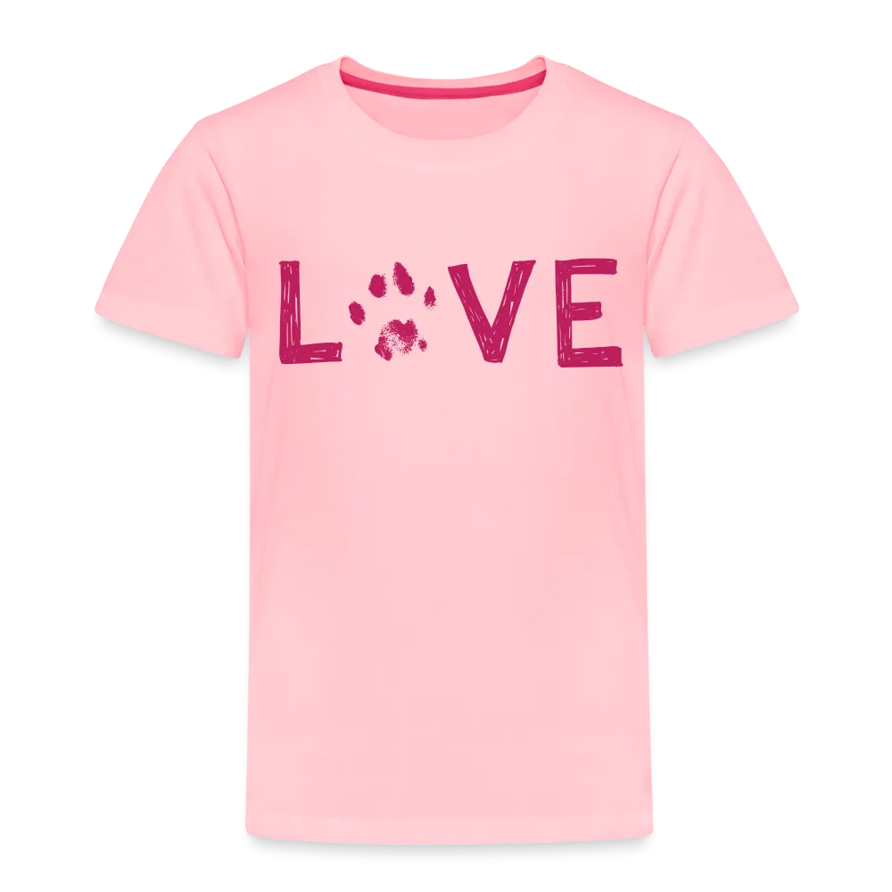 Love Pawprint Toddler Premium T-Shirt