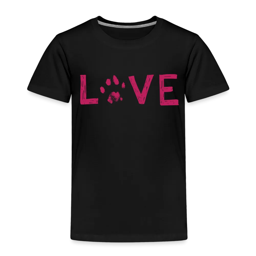 Love Pawprint Toddler Premium T-Shirt