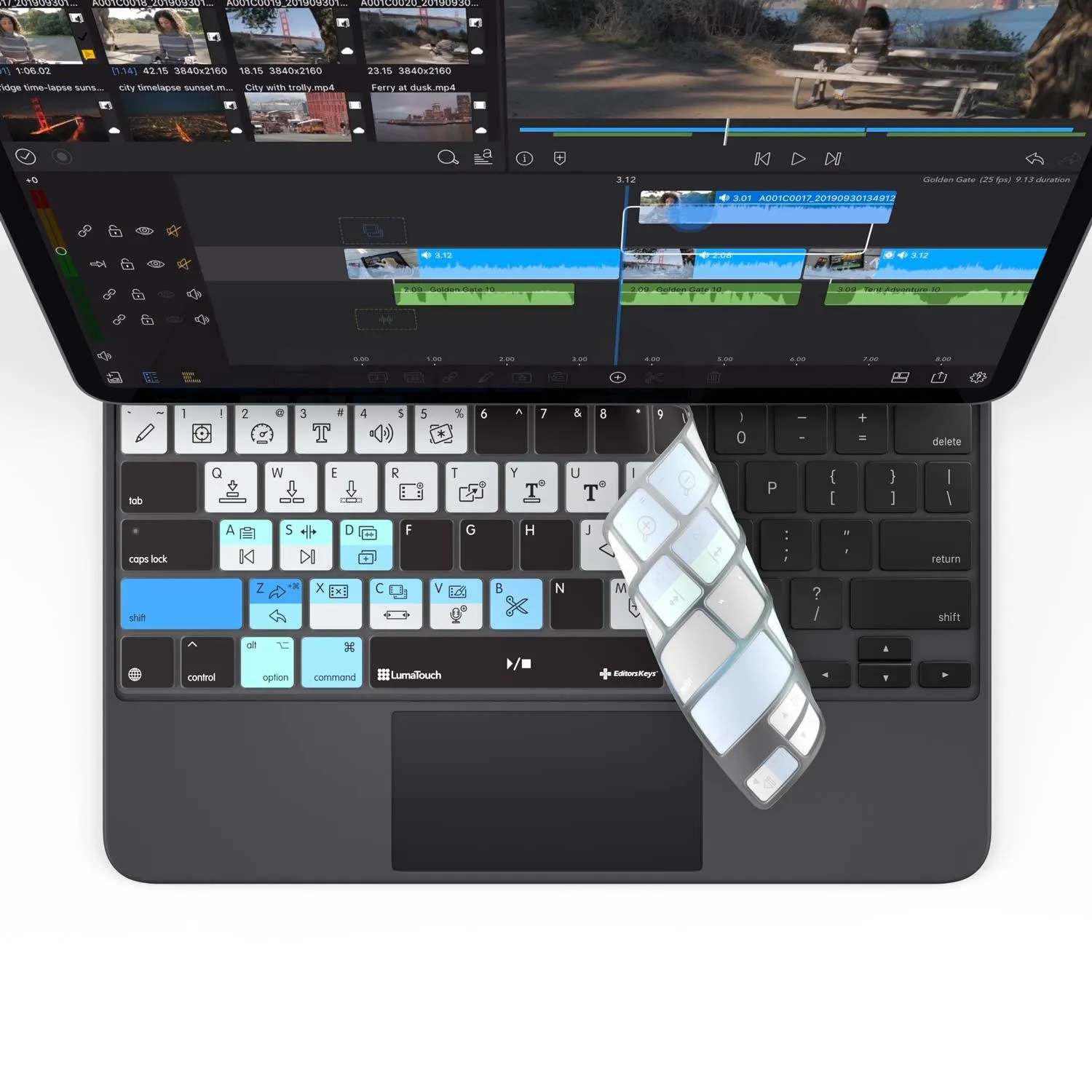 LumaFusion Keyboard Cover for iPad Magic Case