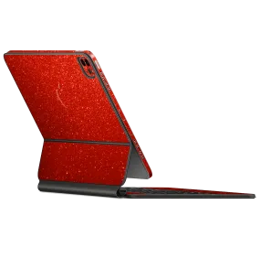 Magic Keyboard for iPad Pro 12.9" (Gen 3-4) Diamond RED Skin