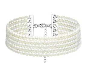 Marguerite Multi Strand Pearl Choker