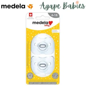 Medela Baby Pacifier Soft Silicone, 6-18M (Boy Duo)