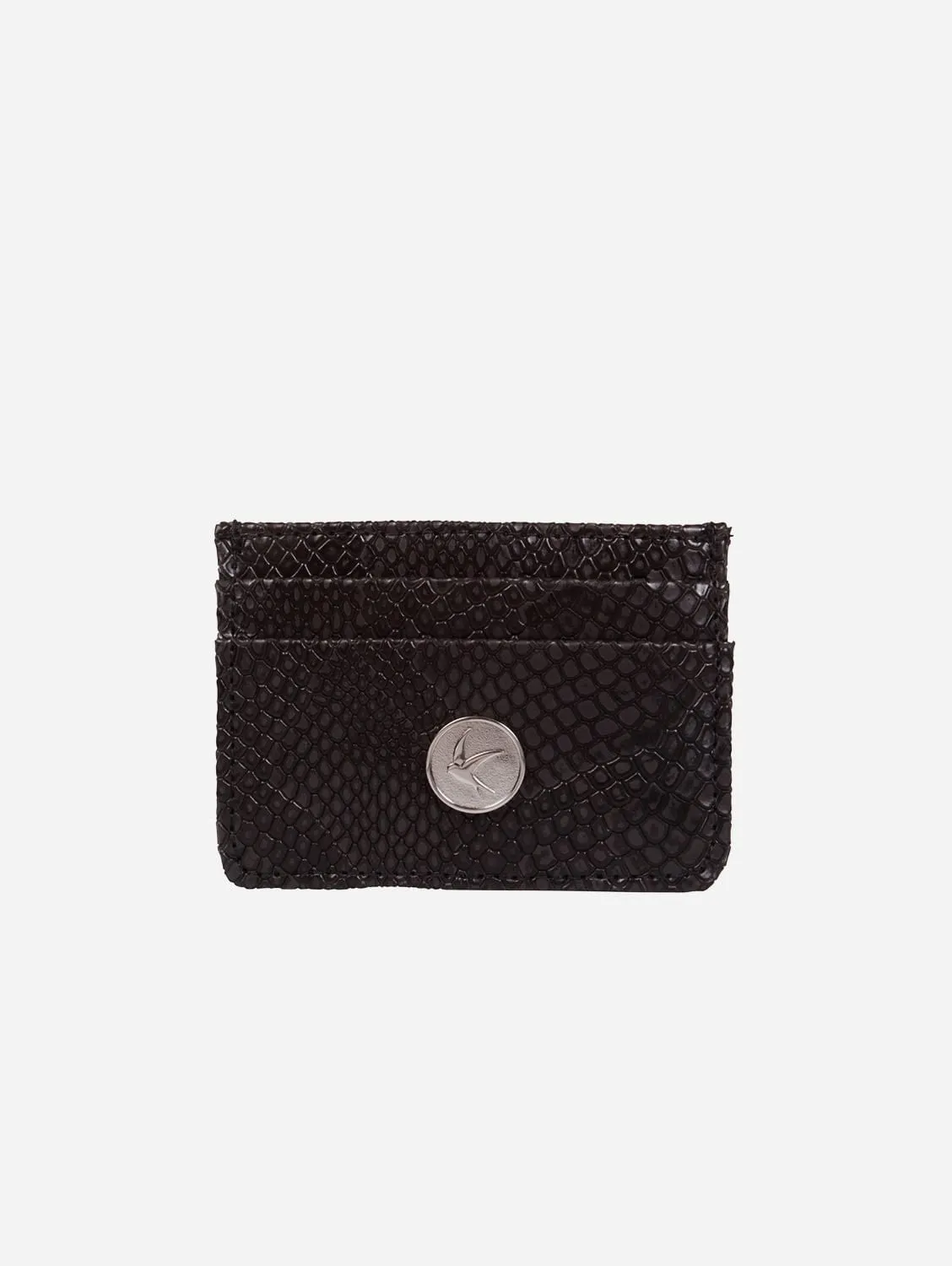 Mia Vegan Leather Card Case | Black